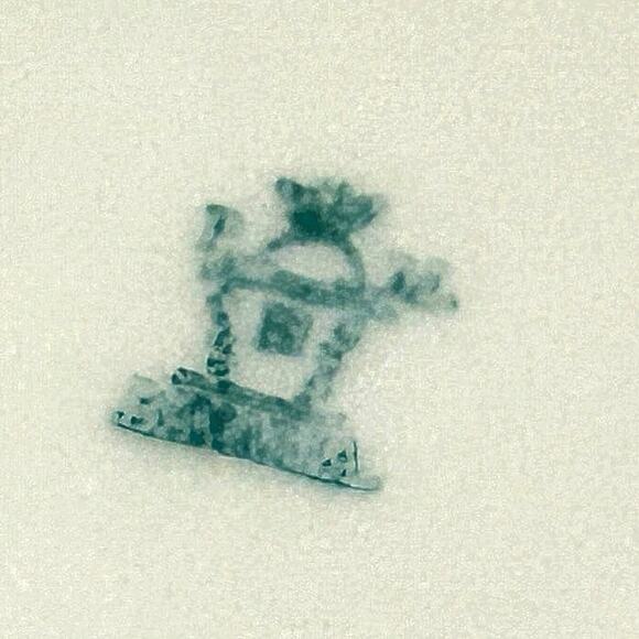 Vintage PM Bavaria Handled Square Cobalt Plate Floral Center Design Gorgeous - Picture 3 of 5